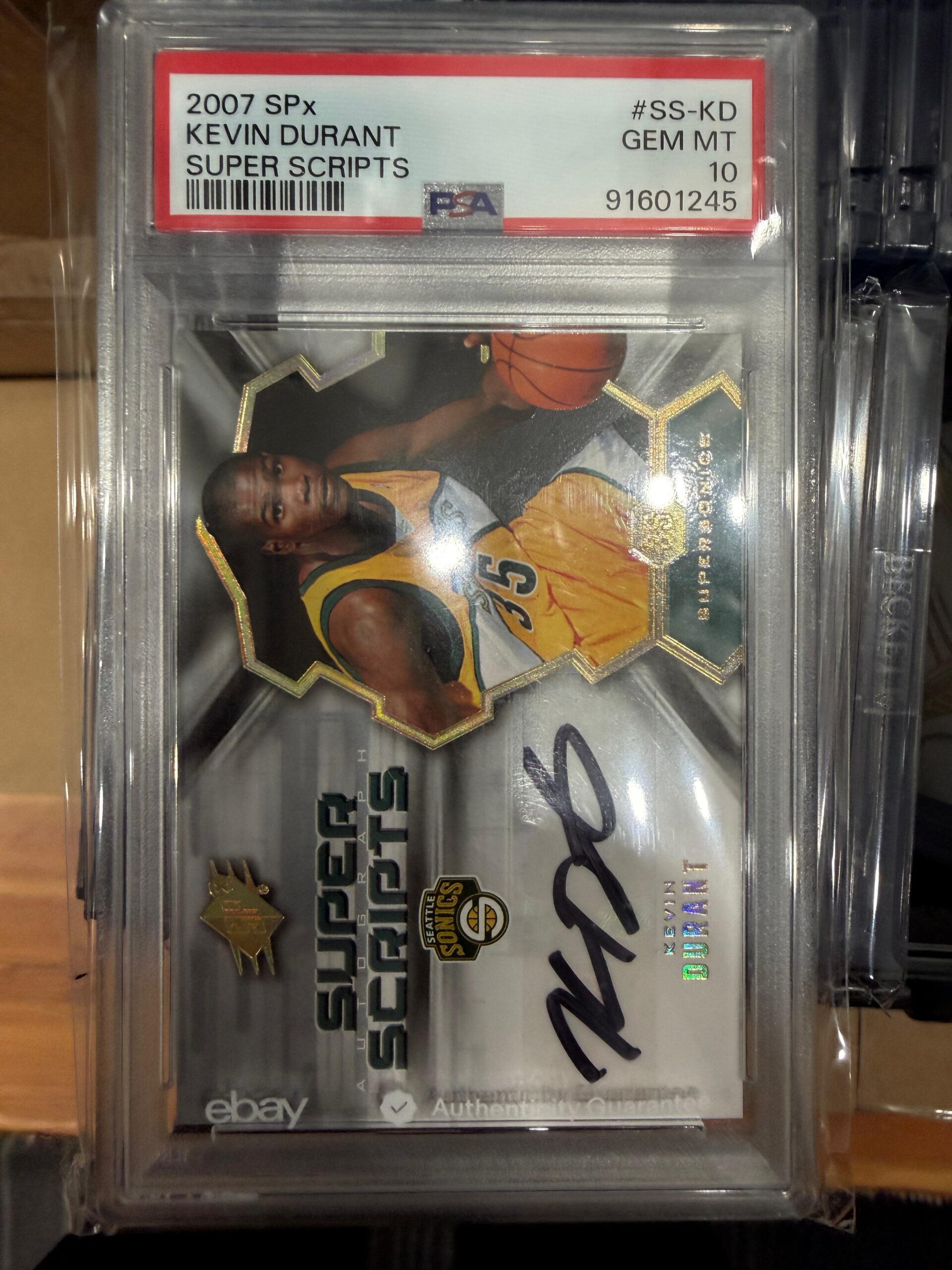 Kareem Abdul-Jabbar Magic Johnson 2010-11 Panini Gold Standard Dual Signatures Lakers BGS 9.5 1/5