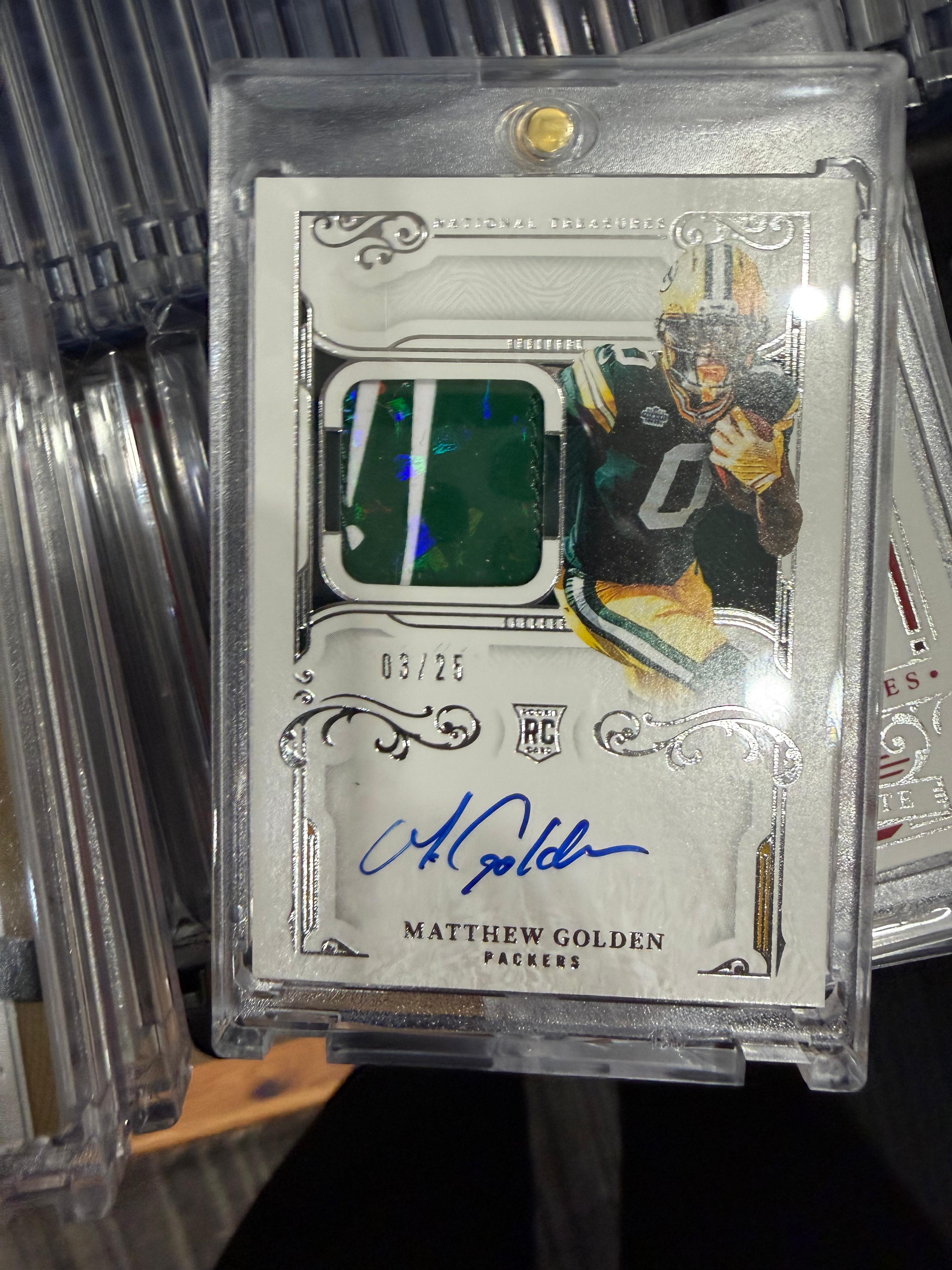 Matthew Golden National Treasures Packers
