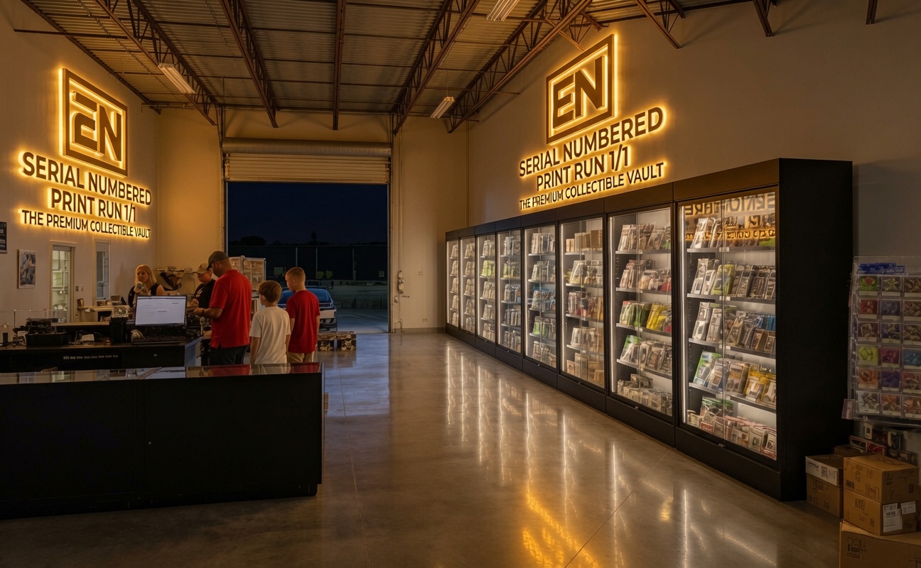 Serial Numbered Card Vault Display Refrigerators Houston