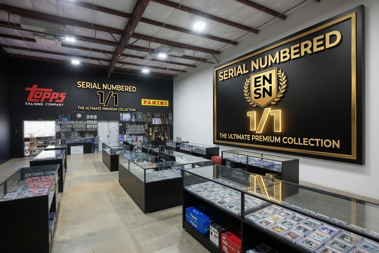 Serial Numbered Sports Cards Premium Collection Wall