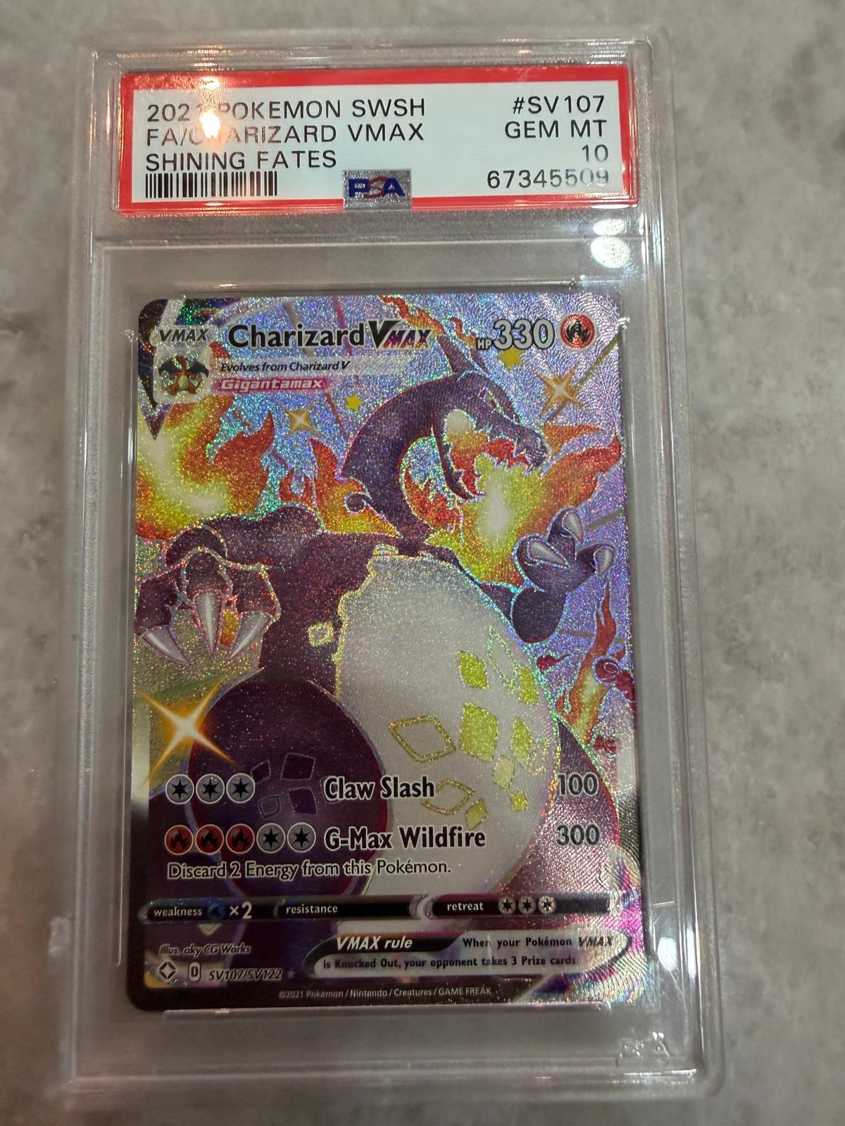 Charizard VMAX serial numbered card